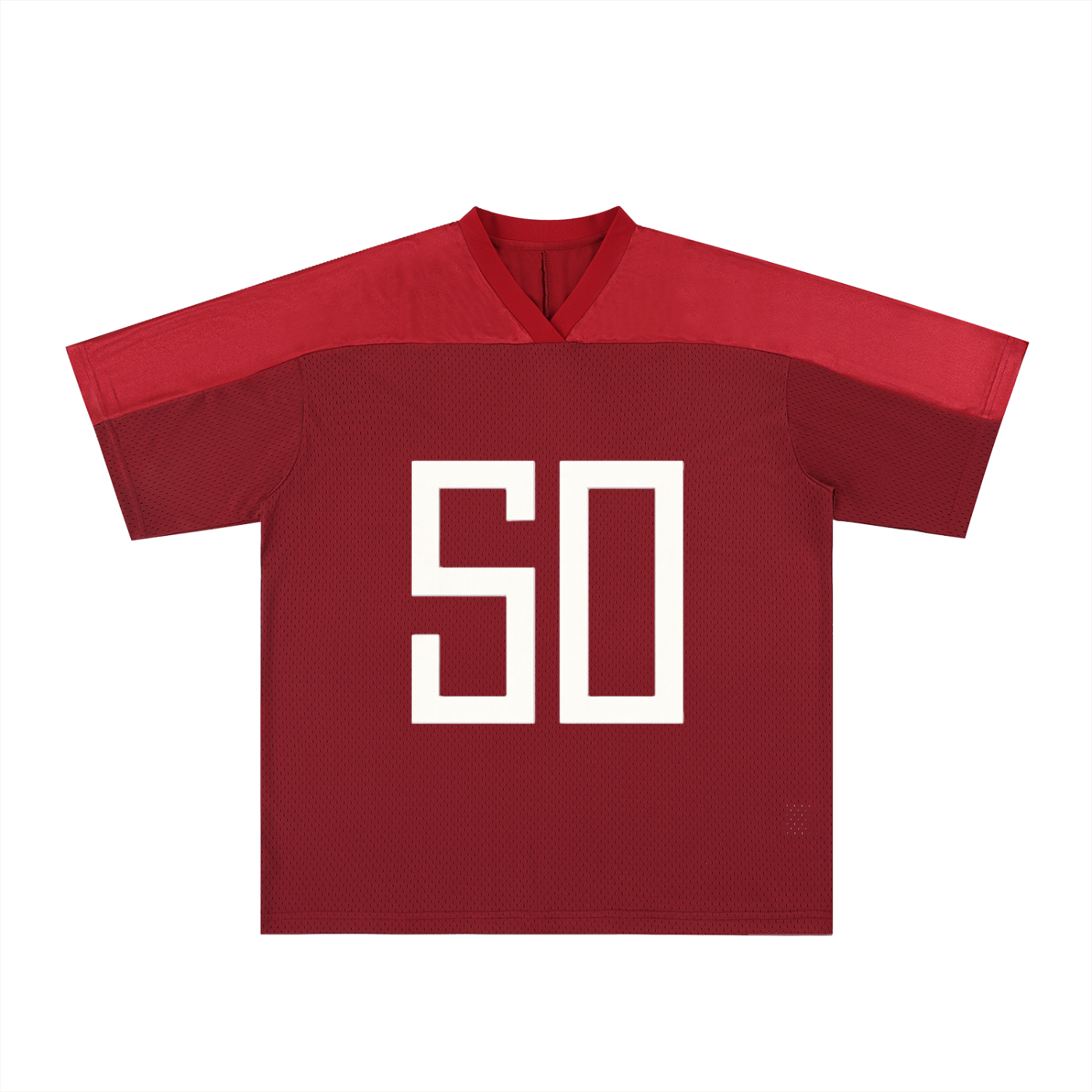 Second Original Oversized Mesh V-Neck Soccer Jersey