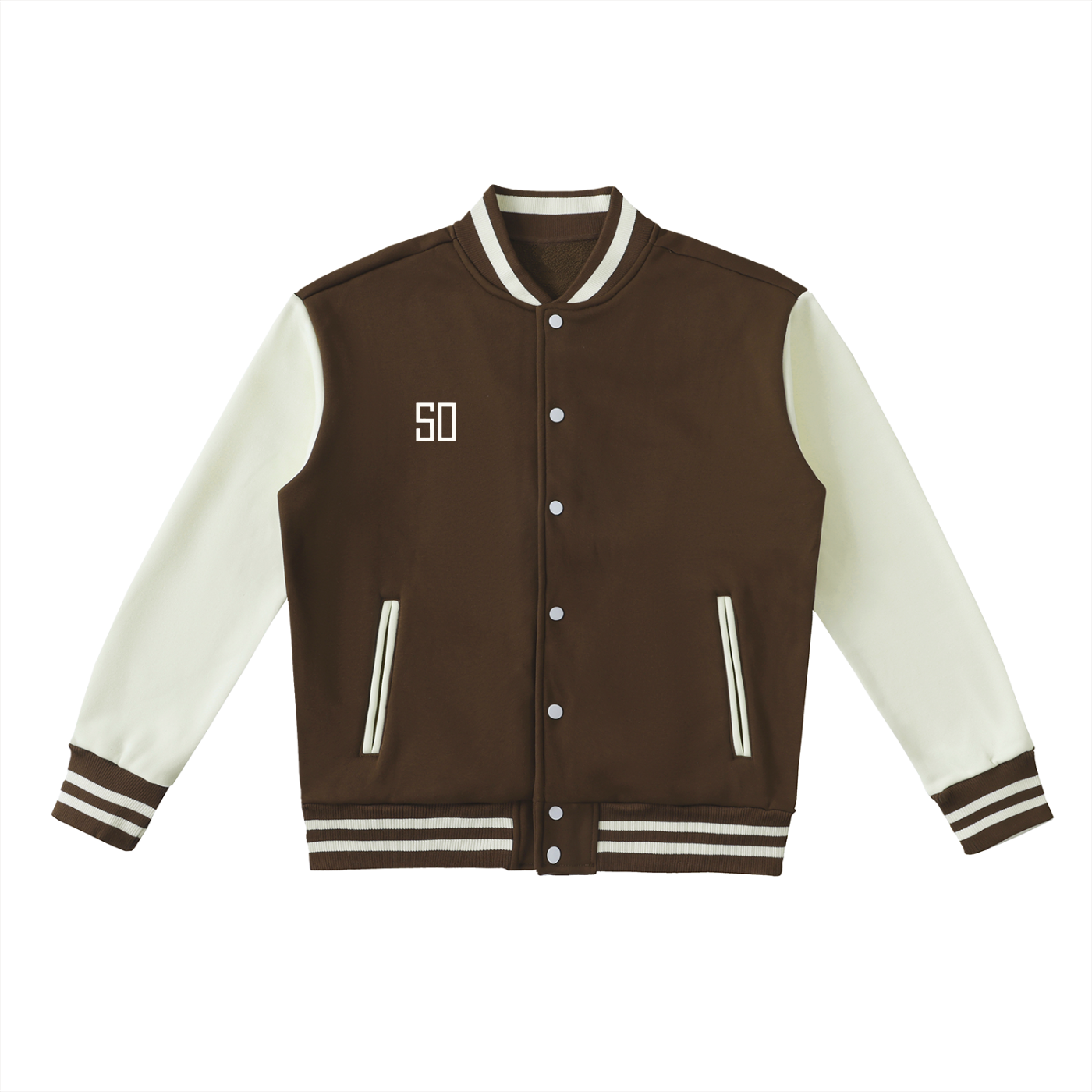 Second Original Fleeced Varsity Bomber Jacket