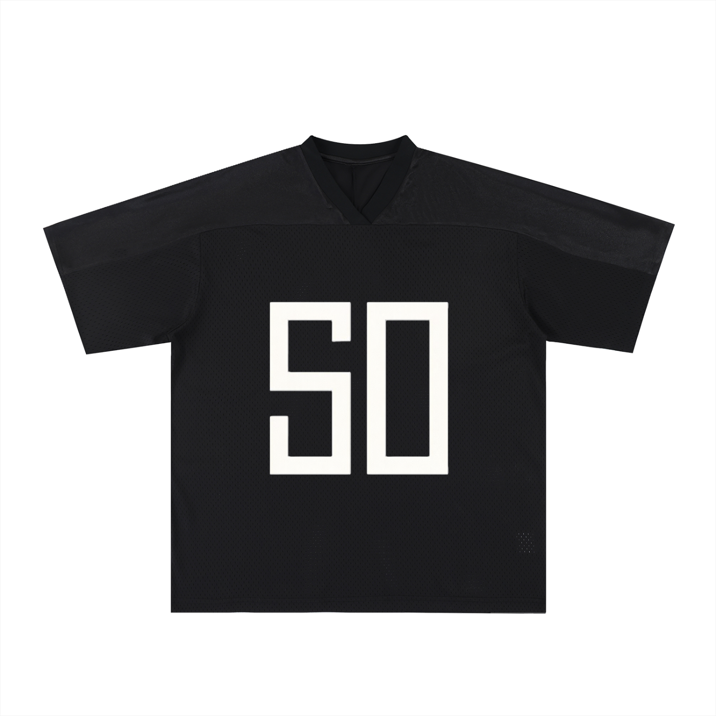 Second Original Oversized Mesh V-Neck Soccer Jersey