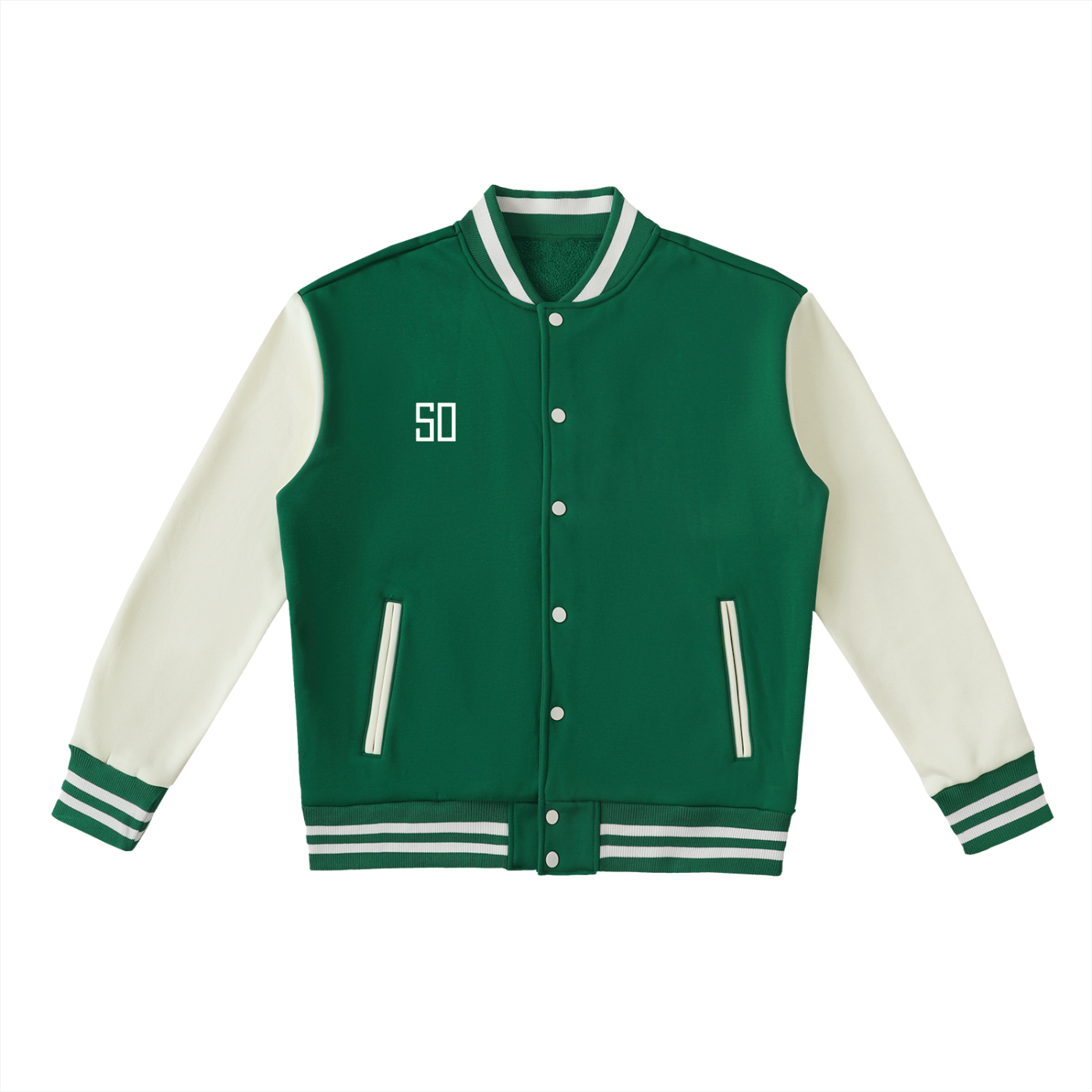Second Original Fleeced Varsity Bomber Jacket