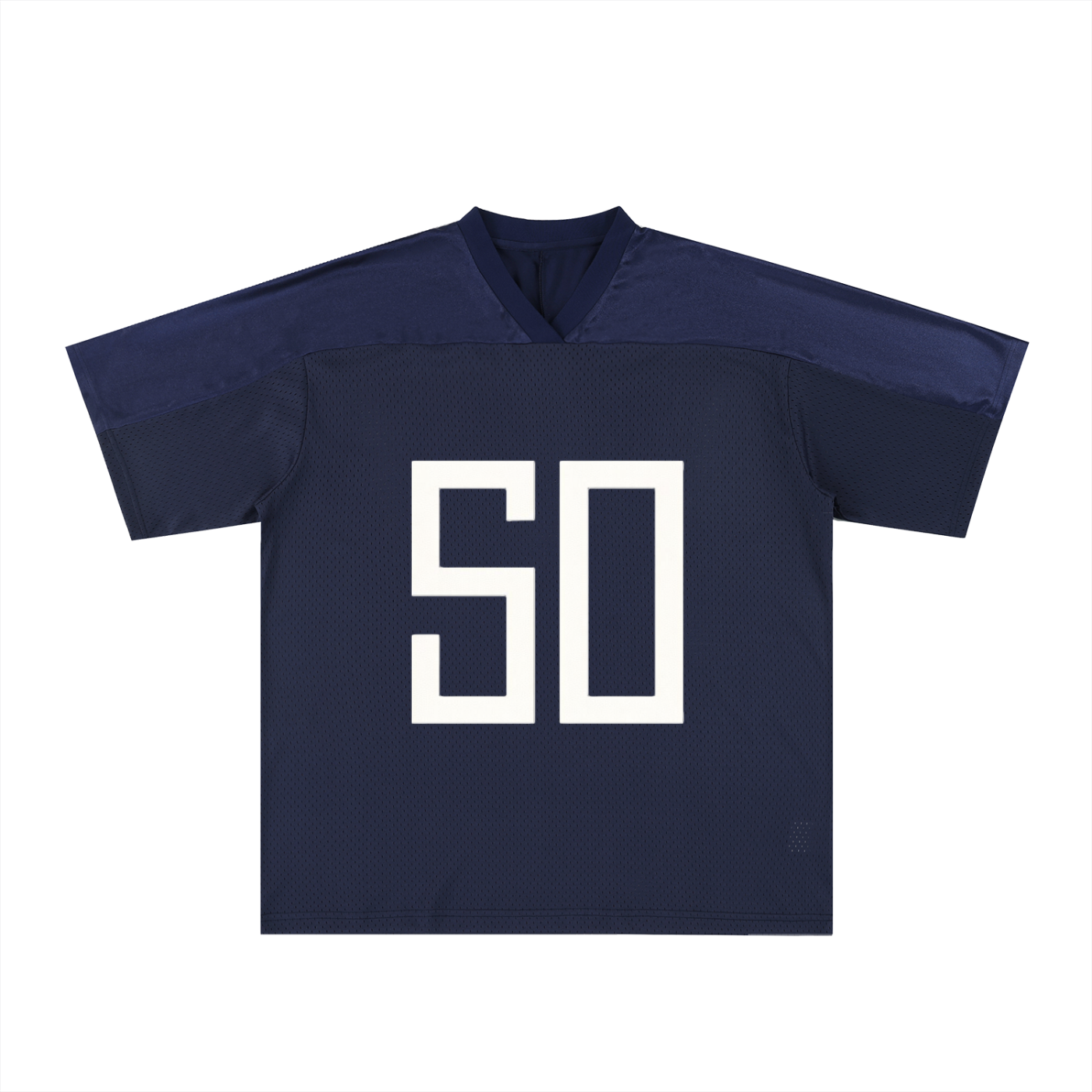 Second Original Oversized Mesh V-Neck Soccer Jersey