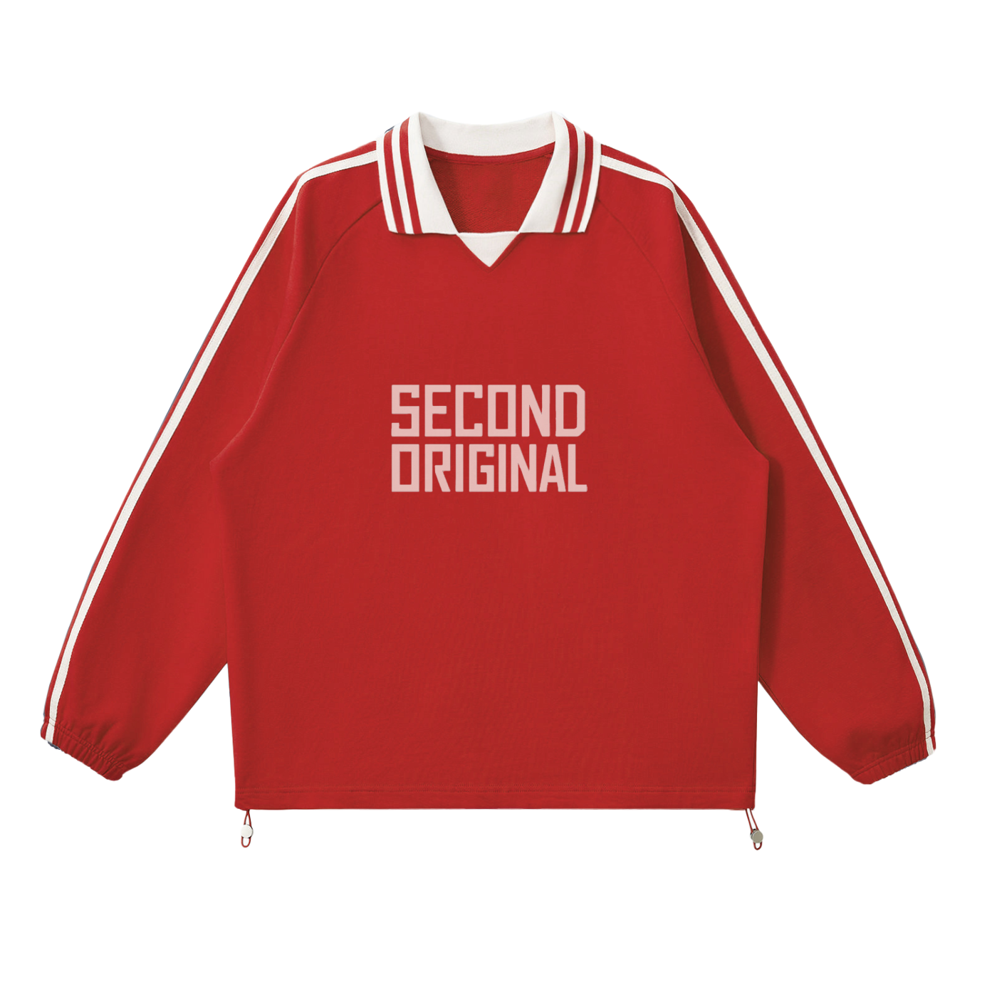 Second Original Striped Lapel Collar Sweatshirt